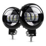 Par Faros Redondo 3 Led 30w Lupa 6d 5 Pulgadas