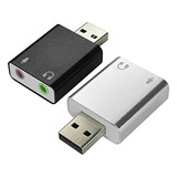 Adaptador De Sonido Usb A Audio Estéreo Con Conector De