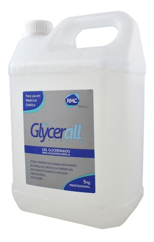 Gel Glicerinado Para Radiofrequência Galão 5kg Glycerall Rf