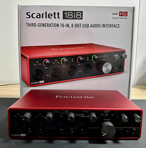 Interfaz De Audio Focusrite Scarlett 18i8 3ª Generación