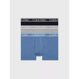 Calvin Klein Boxer Paquete De 3 (negro, Gris, Azul) Bamboo