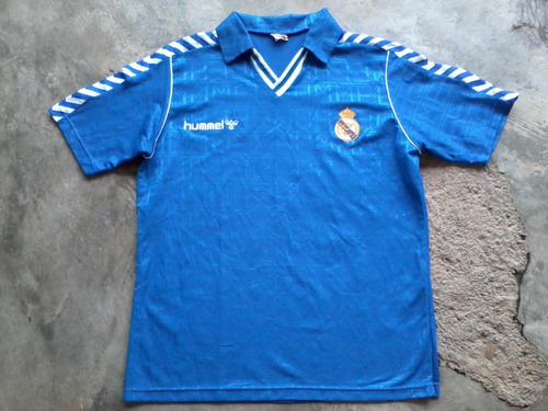 Camiseta Hummel Real Madrid 88-89 Azul - Clásica Vintage