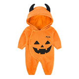 Pijamas De Calabaza Para Bebés Y Niñas De Halloween De Una