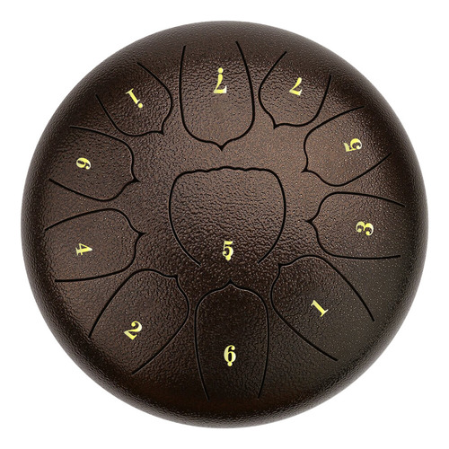 Tambor Handpan Drum 11 Con Lengüetas De Acero Para Notas M