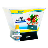 Aquário Tetra Em Acrílico Com Led 3l Para Peixe Betta Beta