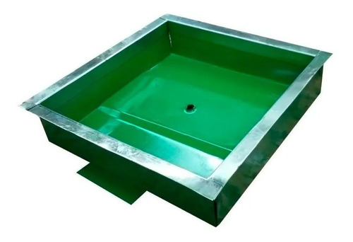 Tapa Camara Septica 25x25 Chapa Acero Inoxidable Verde P