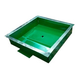 Tapa Camara Septica 25x25 Chapa Acero Inoxidable Verde P