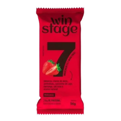 Barra De Proteína Morango Sem Açúcar Winstage 54g | MercadoLivre