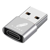 Adaptador Usb Usb C 3a Turbo Carregamento Ultra Rápido Prata