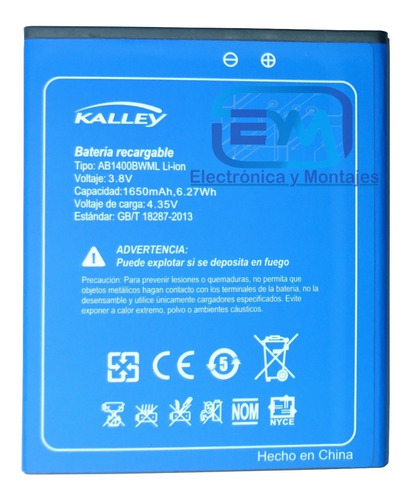 Bateria Celular K4-01 Kalley Original