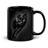 Warmstorey Taza De Café De Cerámica Con Diseño De Gato Negro