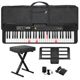 Organo Teclado Casio Lk S250 Banqueta Pedal Atril Funda App