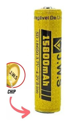 1 Bateria 18650 15800mah 4.2v C/ Chip Série Gold Jws