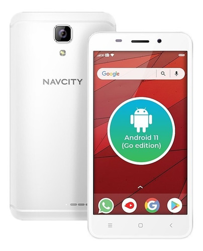Smartphone Navcity Np-752 Branco - Android 11 E Dual Chip