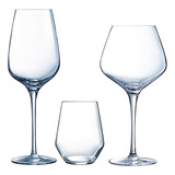 Set Copas Vasos Arcoroc Whisky Gin Vino Agua Cristal X18