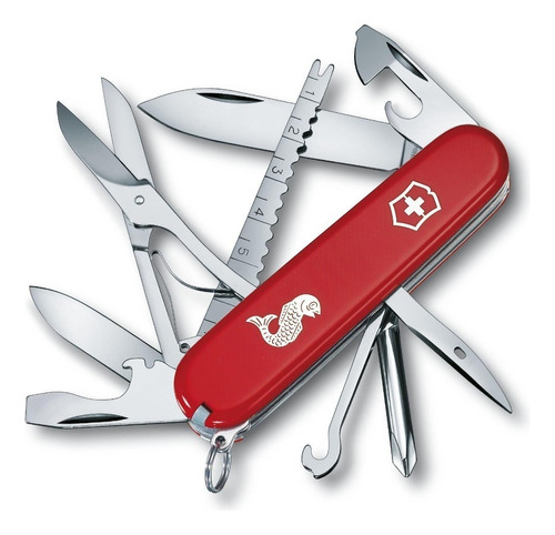 Victorinox Navaja Fisherman, Roja, 18 Usos Color Rojo