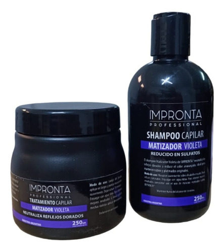 Combo Matizador Violeta Impronta X 250ml