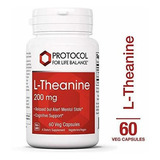 Protocolo Para El Equilibrio De La Vida  L-teanina 200 Mg