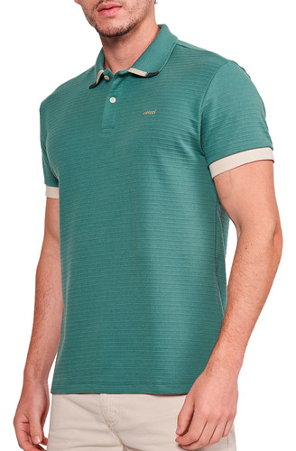 Camisa Polo Colcci Texture In24 Verde Masculino