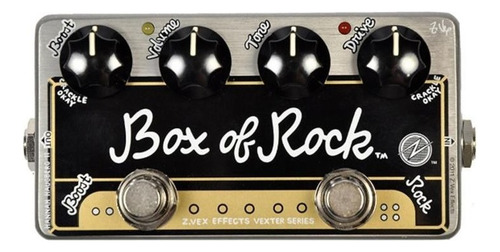 Zvex Box Of Rock - Pedal Overdrive Y Booster P/guitarra