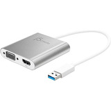 Adaptador Multimonitor J5create Usb 3.0 A Doble Vga Hdmi- Co