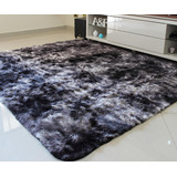 Alfombra Negra Mixta Shaggy Europa, 2,00 M X 3,00 M, Costa Oro