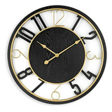 Reloj De Pared Moderno De Madera Sorbus - Grande Y Decorativ