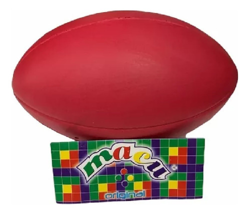 Pelota Rugby Goma Espuma Macu Niños Original Colores C