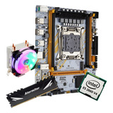 Kit Gamer Placa Mãe X99 Qiyida Ed4 Xeon E5 2660 V4 32gb + Co