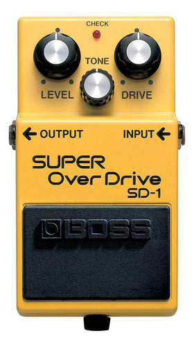 Pedal Super Overdrive Boss Roland Para Guitarra Sd1 B50a 9v