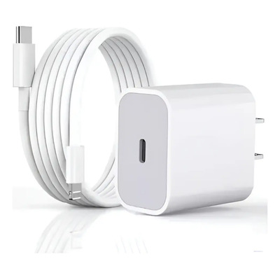 Cargador Para iPhone Carga Rápida 20w + Cable Usb C Blanco | MercadoLibre