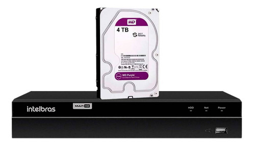 Dvr Intelbras Mhdx 1216 Full Hd 1080 16 Canais Hd 4tb Purple