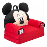 Sillón Infantil Mickey Pleglable Convertible A Sofa Cama