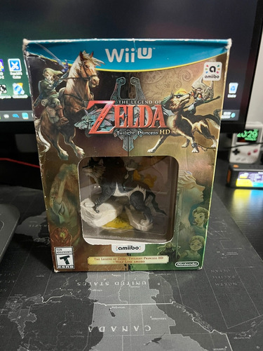 Amiibo Wolf Link - Box Zelda Twilight Princess Sem Jogo