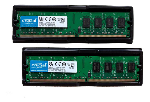 Memoria Crucial Ct102464bf800a.c16fpd 2gb Ddr2 800 Rtp2710