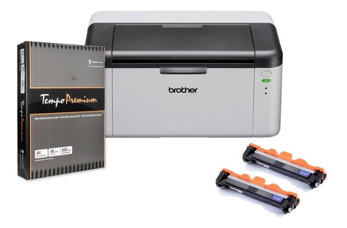 Impresora Laser Brother Hl1200 + 1 Resma A4 + 2 Toners 