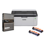 Impresora Laser Brother Hl1200 + 1 Resma A4 + 2 Toners 