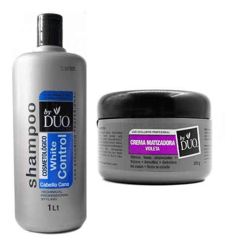 Matizador Capilar Violeta Azul Dúo Shampoo 1l + Crema Cvl