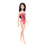 Muñeca Barbie, Morena, Traje De Baño, Niños De 3 A 7 Años