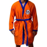 Bata Baño Microfibra Goku Dragon Ball Con Gorro Tallas Extra