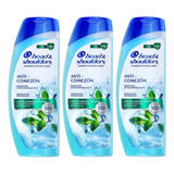 3 Shampoo Head & Shoulders Anti Comezon 180 Ml