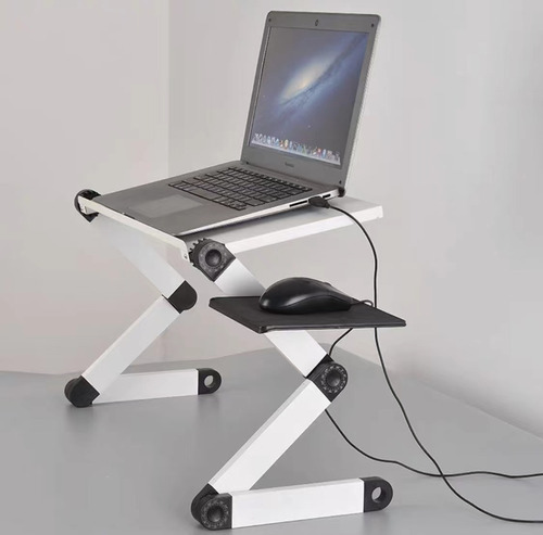 Mesa Plegable Portátil Para Notebook Con 2 Ventiladores