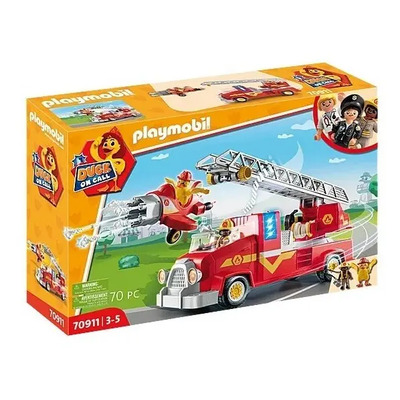 Figura Armable Playmobil Duck On Call Camión De Bomberos 3+ 70