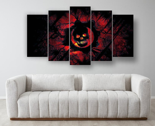 Set De 5 Cuadros Decorativo Canvas  Gears Of War 2