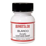 Pintura Para Cuero / Tela / Madera 35ml Blanco Buhocolor