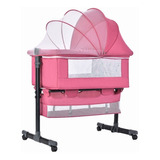 Minicuna Apto Colecho Dreamspace C968 Con Diseño De Liso Color Rosa