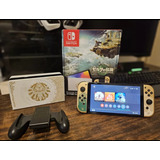 Nintendo Switch Oled 64gb Edicion Zelda Totk + Sd 128gb