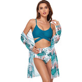 Falda De Playa De Tul For Mujer + Bikini Premium