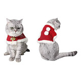 Ropa Gato - Ylucky Pet Christmas Costume Poncho Cape Winter 