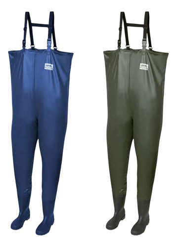 Waders  De Pvc Reforzados Con Botas Waterdog